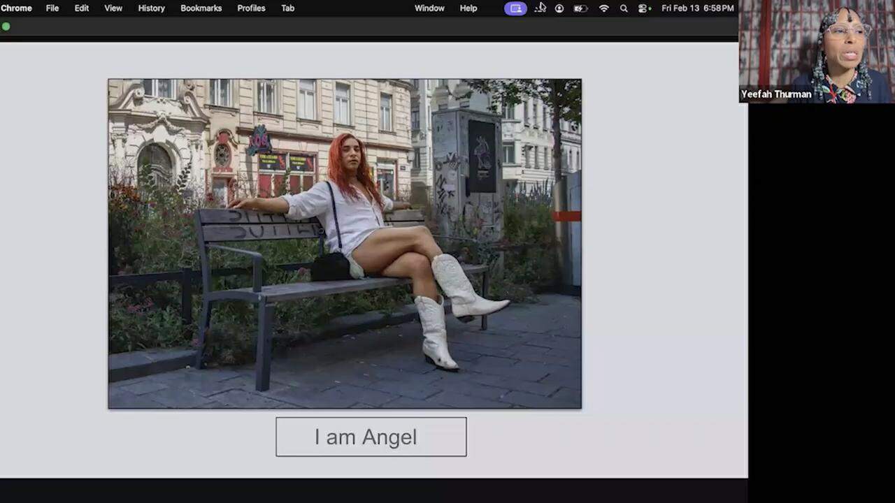 Artist Talk with Yeefah Thurman, Angel