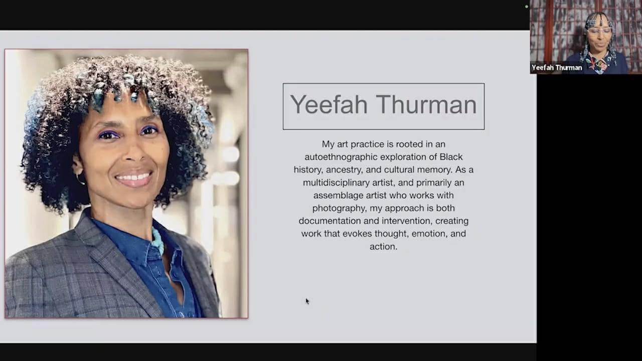Artist Talk with Yeefah Thurman, Authethnography